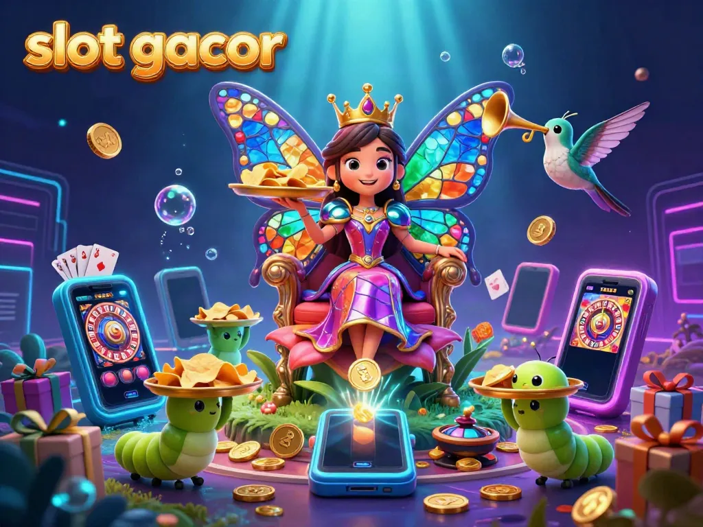 Experience the thrill of slot gacor with vibrant gaming visuals and dynamic characters in a digital casino.
