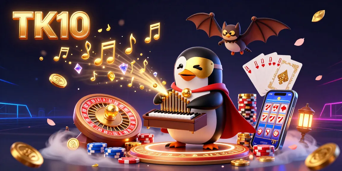 Engage in immersive TK10 gaming with the penguin organist, bat acrobat, and shimmering coins.