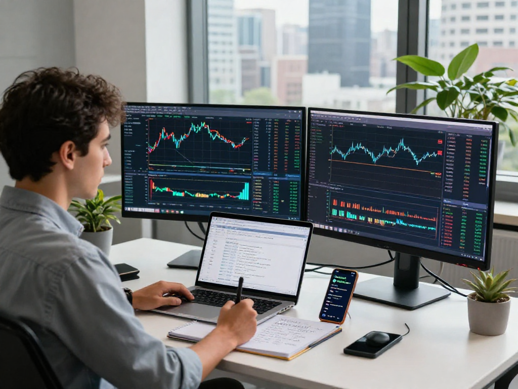 TradingView analysis workspace showcasing advanced trading charts and tools.