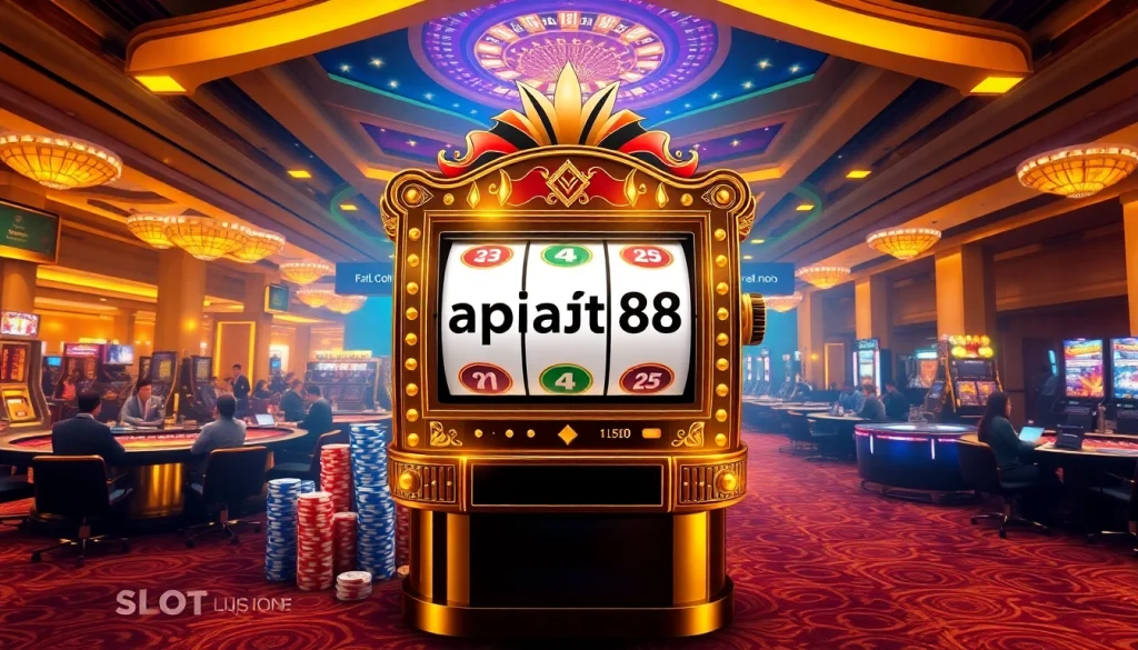 Experience the excitement of slot apiraja88 with colorful chips and luxurious gaming scenes.